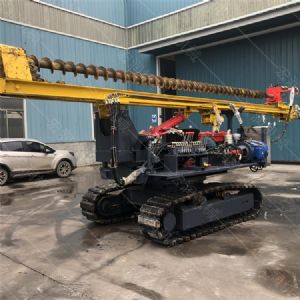 履帶光伏鉆孔機，光伏螺旋鉆孔機報價